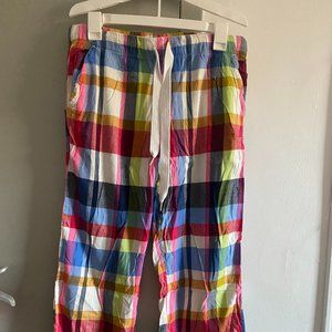 Aerie pink plaid pajama pants. Size M